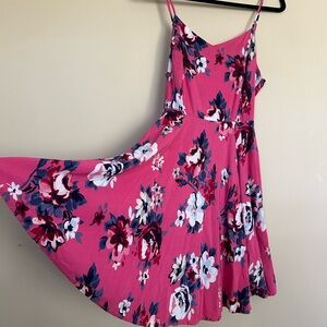 Old Navy Floral Pink Dress - Size L